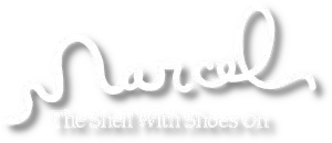 Marcel the Shell with Shoes On Logo